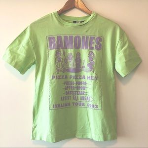 Mint green Ramones t-shirt